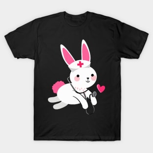 Bunny Nurse Happy Easter T-shirt T-Shirt